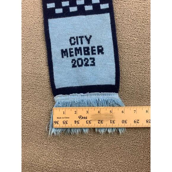 NYCFC New York City Football Club Winter Scarf Blue 2023 City Member Knit Fringe - Picture 7 of 8
